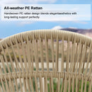 PURPLE LEAF 7/9/11 Pieces Outdoor Dining Set Aluminium Dining Table and Woven Rattan Chairs Dining Furniture Set with Cushions for Deck Patio Champagne