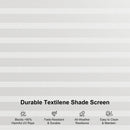 PURPLE LEAF Athena Louvered Pergola Grey Outdoor Aluminum Pergola with Roller Blinds Adjustable Gazebo Rainproof for Patio Deck Garden