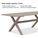 PURPLE LEAF 7/9/11 Pieces Outdoor Dining Set Aluminium Dining Table and Woven Rattan Chairs Dining Furniture Set with Cushions for Deck Patio Champagne