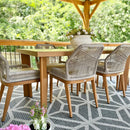 PURPLE LEAF 7/9/11 Pieces Patio Dining Set with Sunbrella Cushions All-Weather Wicker Patio Table and Chairs for Deck, Garden