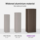 PURPLE LEAF Outdoor Hardtop Gazebo for Patio Bronze Aluminum Frame Pavilion with Navy-Blue Curtain and String Lights-milky