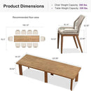PURPLE LEAF 7/9/11 Pieces Patio Dining Set with Sunbrella Cushions All-Weather Wicker Patio Table and Chairs for Deck, Garden