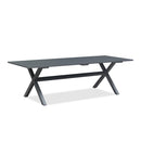 PURPLE LEAF Outdoor Dining Table Sleek Aluminum Frame Modern Outdoor Table for Deck Backyard Dining Gatherings