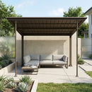 Freestanding Gazebo with Slanted Roof for Outdoor Kitchen