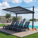 Freestanding Gazebo with Slanted Roof for Outdoor Kitchen