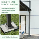 Freestanding Gazebo with Slanted Roof for Outdoor Kitchen