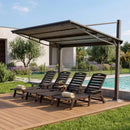 Freestanding Gazebo with Slanted Roof for Outdoor Kitchen