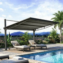 Freestanding Gazebo with Slanted Roof for Outdoor Kitchen