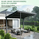 Freestanding Gazebo with Slanted Roof for Outdoor Kitchen