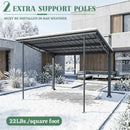 Freestanding Gazebo with Slanted Roof for Outdoor Kitchen