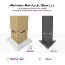 PURPLE LEAF Caesar Louvered Pergola Outdoor Wood Grain Aluminum Pergola with Adjustable Roof Patio Hardtop Gazebo for Backyard Garden