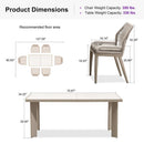 PURPLE LEAF 7/9/11 Pieces Patio Dining Set with Sunbrella Cushions All-Weather Wicker Patio Table and Chairs for Deck, Garden