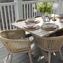 PURPLE LEAF 7/9/11 Pieces Outdoor Dining Set Aluminum Table & Wicker Rattan Chairs Modern Patio Furniture Set for Deck