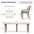 PURPLE LEAF 7/9/11 Pieces Patio Dining Set with Sunbrella Cushions All-Weather Wicker Patio Table and Chairs for Deck, Garden