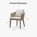 PURPLE LEAF Hailar 2 Pieces Outdoor Patio Dining Chairs with Olefin Fabric All-Weather Patio Furniture with Aluminum Frame for Lawn Garden Backyard Deck