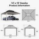 PURPLE LEAF White Metal Carport with Galvanized Steel Roof Aluminum Frame All-Weather Car Shelter