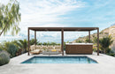 PURPLE LEAF Athena Outdoor Louvered Pergola Adjustable Metal Roof Bronze Hardtop Gazebo Patio Pavilion