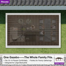 PURPLE LEAF Outdoor Hardtop Gazebo for Garden Bronze Double Roof Aluminum Frame Pavilion
