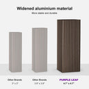 PURPLE LEAF Outdoor Hardtop Gazebo for Garden Bronze Double Roof Aluminum Frame Pavilion