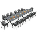 PURPLE LEAF Outdoor Dining Set All-Weather PE Rattan Outdoor Patio Furniture Set with Aluminum Frame