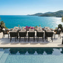 PURPLE LEAF Hailar Outdoor Dining Set for Family, Aluminum Outdoor Patio Table and Chairs Set with Olefin Cushions, Patio Furniture Set for Garden or Deck