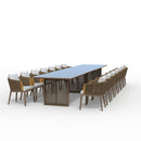 PURPLE LEAF Hailar Outdoor Dining Set for Family, Aluminum Outdoor Patio Table and Chairs Set with Olefin Cushions, Patio Furniture Set for Garden or Deck