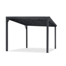 PURPLE LEAF Premium Wall-Mounted Lean to Gazebo with Galvanized Steel Roof for Outdoor Living