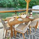 PURPLE LEAF 7/9/11 Pieces Patio Dining Set with Sunbrella Cushions All-Weather Wicker Patio Table and Chairs for Deck, Garden