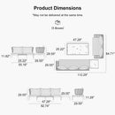 PURPLE LEAF Sicilia Classical Modular Outdoor Sectional with Oatmeal Greige Cushions Flexible Layout for Commercial Spaces