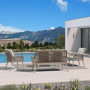 PURPLE LEAF Rivra 4-Piece Patio Conversation Set with Wicker Chairs and Thick Sofa Cushions for Garden
