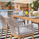 PURPLE LEAF Outdoor Dining Set with Sunbrella Cushions wicker patio table set  for Kitchen Deck Garden Outdoor Furniture Sets