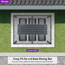 PURPLE LEAF Caesar Louvered Pergola with Yellow String Lights Patio Aluminum Pergola with Independent Adjustable Rainproof Roof Hardtop Pergola for Outdoor Deck Garden Yard