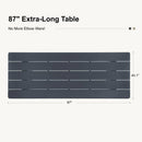 PURPLE LEAF Sanori Outdoor Dining Set Weather-Resistant Aluminum Table and Chairs Set with Backrest Pillow and Olefin Cushions for Deck