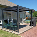 PURPLE LEAF Caesar Outdoor Louvered Pergola Patio Sun Shade Shelter with Adjustable Hardtop Patio Pergola Grey