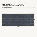 PURPLE LEAF Sanori Outdoor Dining Set Weather-Resistant Aluminum Table and Chairs Set with Backrest Pillow and Olefin Cushions for Deck