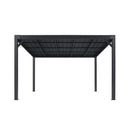 PURPLE LEAF Premium Wall-Mounted Lean to Gazebo with Galvanized Steel Roof for Outdoor Living