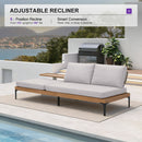 PURPLE LEAF Sicilia L-Shaped Modular Outdoor Sectional with Sunbrella White Cushions Flexible Layout for Minimalist Modern Patio