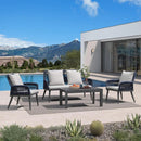 PURPLE LEAF Rivra 4-Piece Patio Conversation Set with Wicker Chairs and Thick Sofa Cushions for Garden