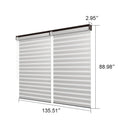 PURPLE LEAF Athena Louvered Pergola Khaki Outdoor Aluminum Pergola with Solid Color Roller Blind Adjustable Gazebo for Patio Deck Garden