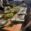 PURPLE LEAF 7/9/11 Pieces Patio Dining Set with Sunbrella Cushions All-Weather Wicker Patio Table and Chairs for Deck, Garden