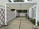 PURPLE LEAF Athena Louvered Pergola Modern White Pergola with Adjustable Roof for Deck Backyard Garden