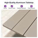 PURPLE LEAF 7/9/11 Pieces Outdoor Dining Set Aluminum Table & Wicker Rattan Chairs Modern Patio Furniture Set for Deck