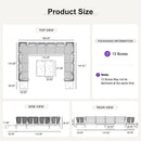 PURPLE LEAF Sicilia U-Shaped Modular Outdoor Sectional with Oatmeal Greige Cushions Flexible Layout for Porch Backyard