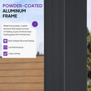 PURPLE LEAF Premium Wall-Mounted Lean to Gazebo with Galvanized Steel Roof for Outdoor Living
