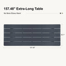 PURPLE LEAF Sanori Outdoor Dining Set Weather-Resistant Aluminum Table and Chairs Set with Backrest Pillow and Olefin Cushions for Deck