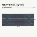 PURPLE LEAF Sanori Outdoor Dining Set Weather-Resistant Aluminum Table and Chairs Set with Backrest Pillow and Olefin Cushions for Deck