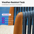 PURPLE LEAF Hailar Outdoor Bar Stools Chair Modern Rattan Bar Stool with Back and Cushion for Balcony, Indoor or Outdoor, Kitchen Island
