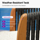 PURPLE LEAF Hailar Outdoor Bar Stools Chair Modern Rattan Bar Stool with Back and Cushion for Balcony, Indoor or Outdoor, Kitchen Island
