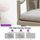 PURPLE LEAF Buler 4/8 Pieces Modern Patio Conversation Set with Rattan Chairs and Coffee Table Sofa for Poolside