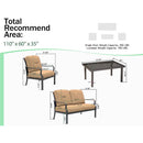 4 Pcs Outdoor Sofa Set